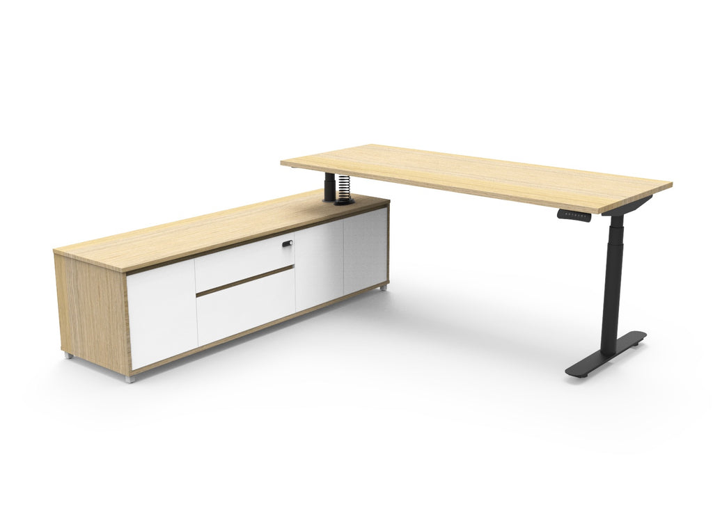 Halo+ Executive Desk & Cabinet view 3