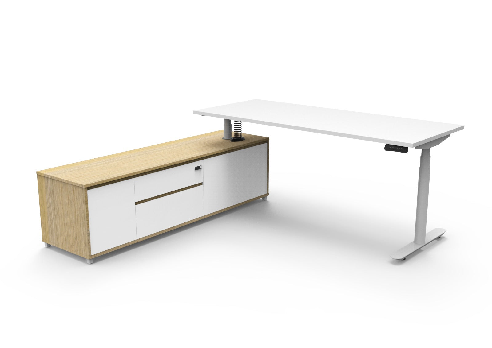 Halo+ Executive Desk & Cabinet