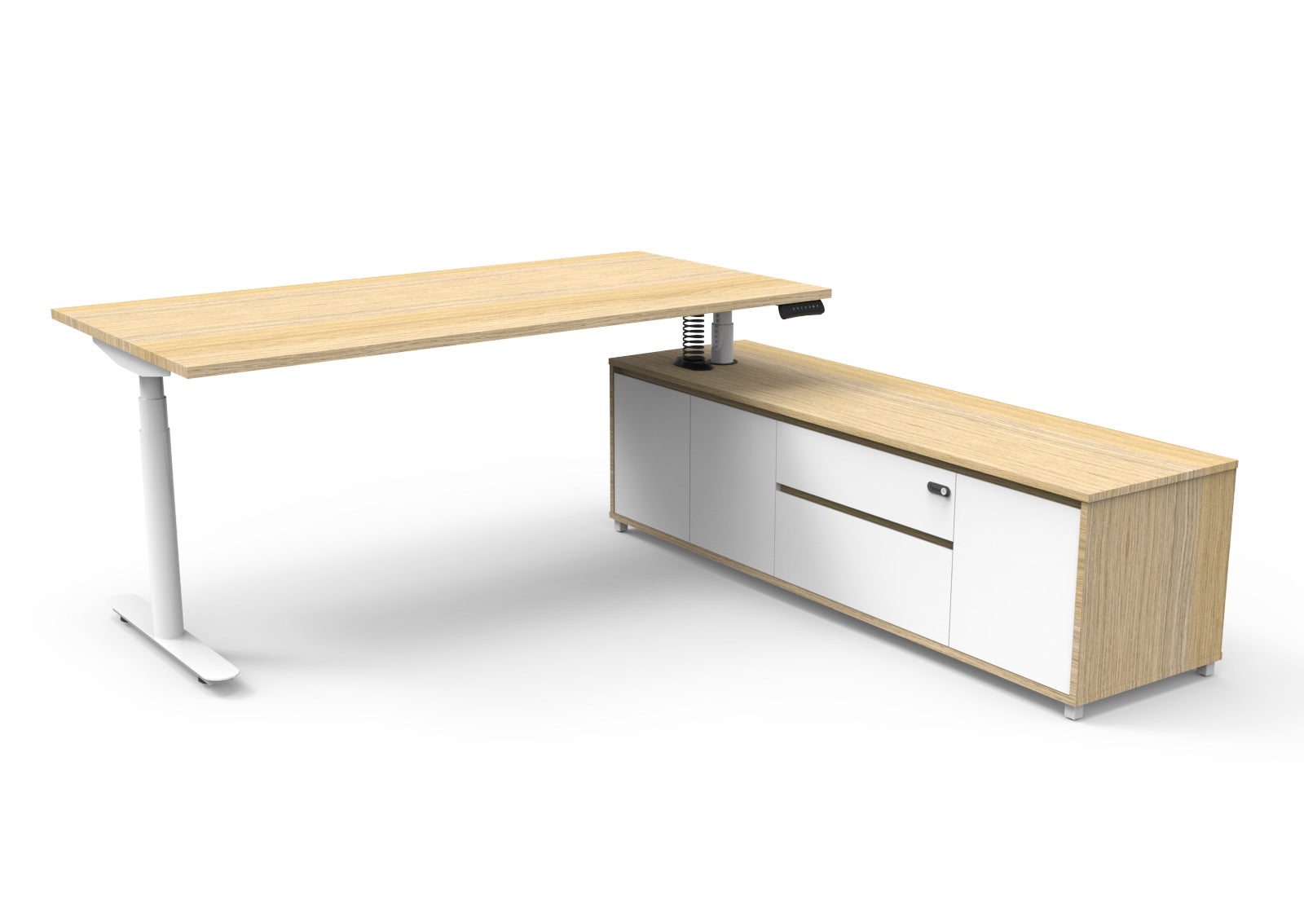 Halo+ Executive Desk & Cabinet