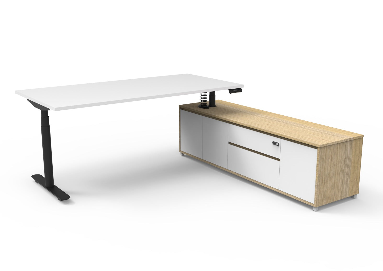 Halo+ Executive Desk & Cabinet