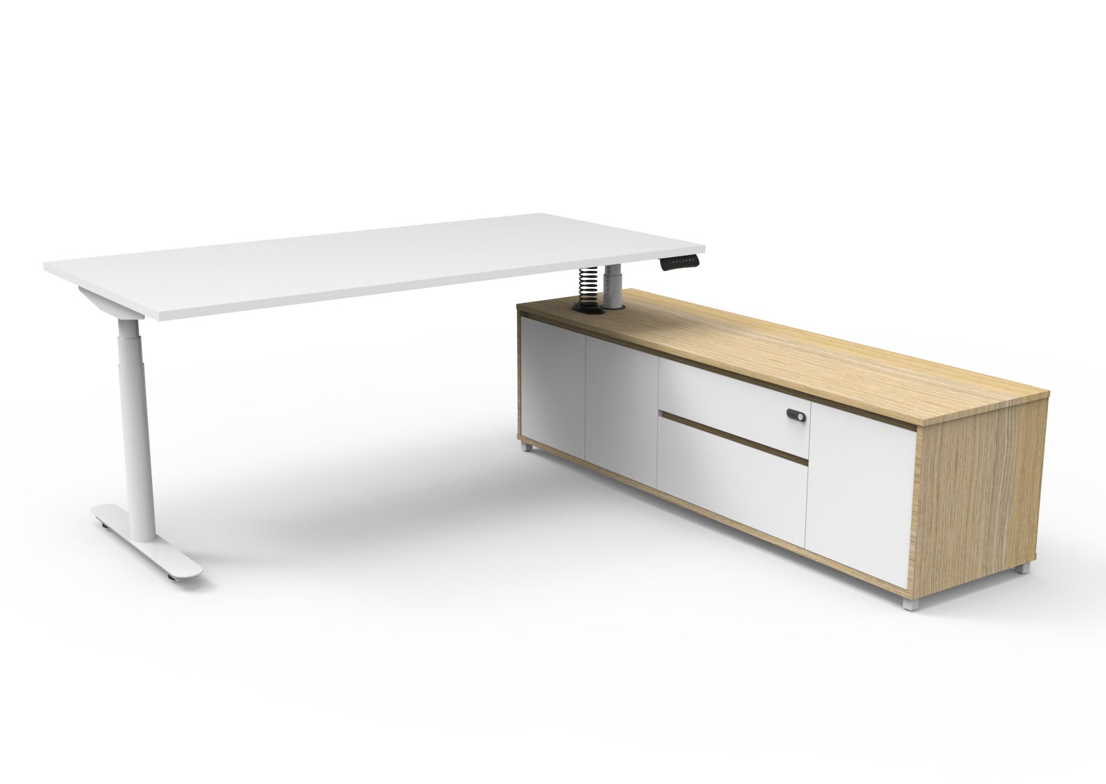 Halo+ Executive Desk & Cabinet