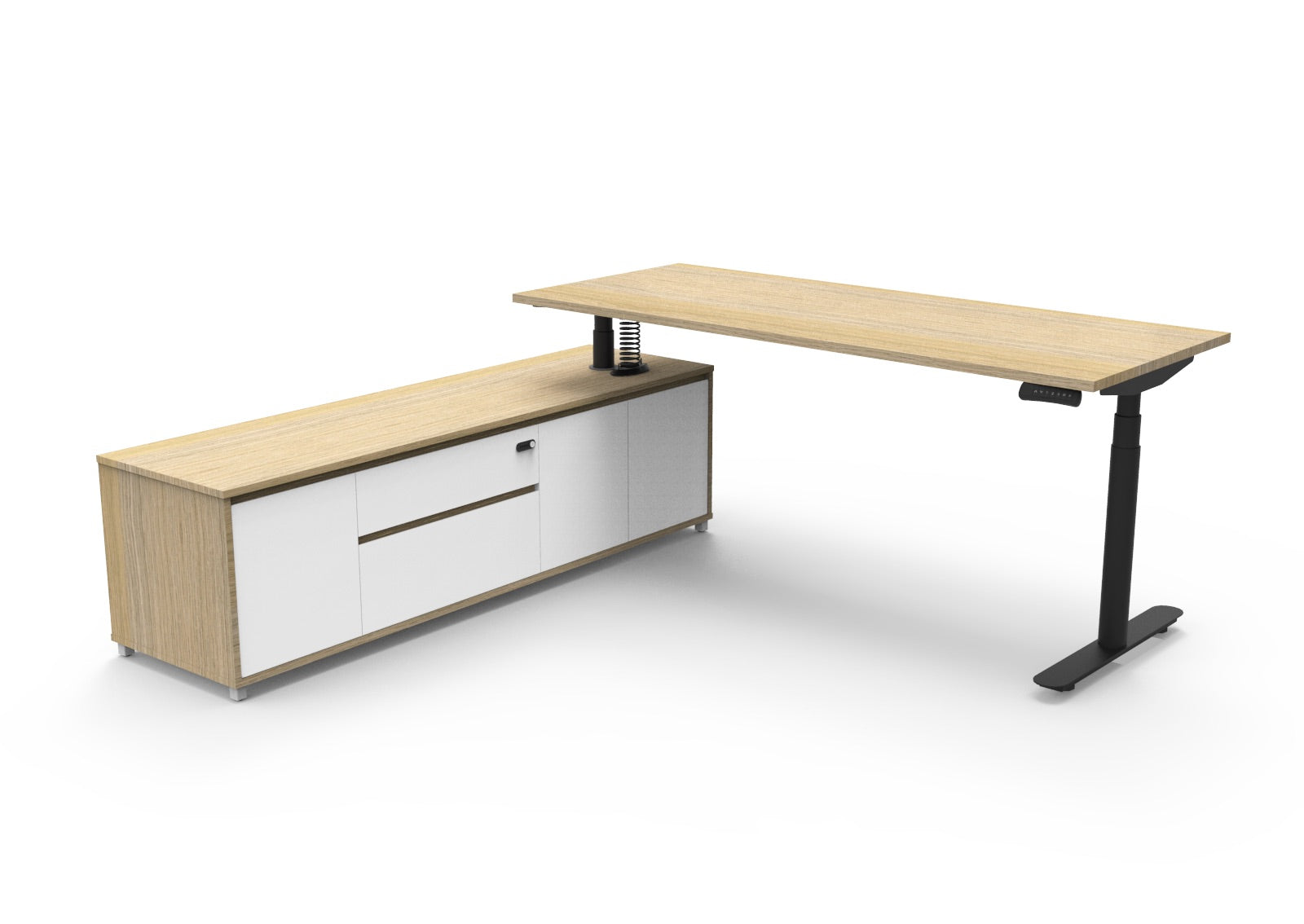 Halo+ Executive Desk & Cabinet