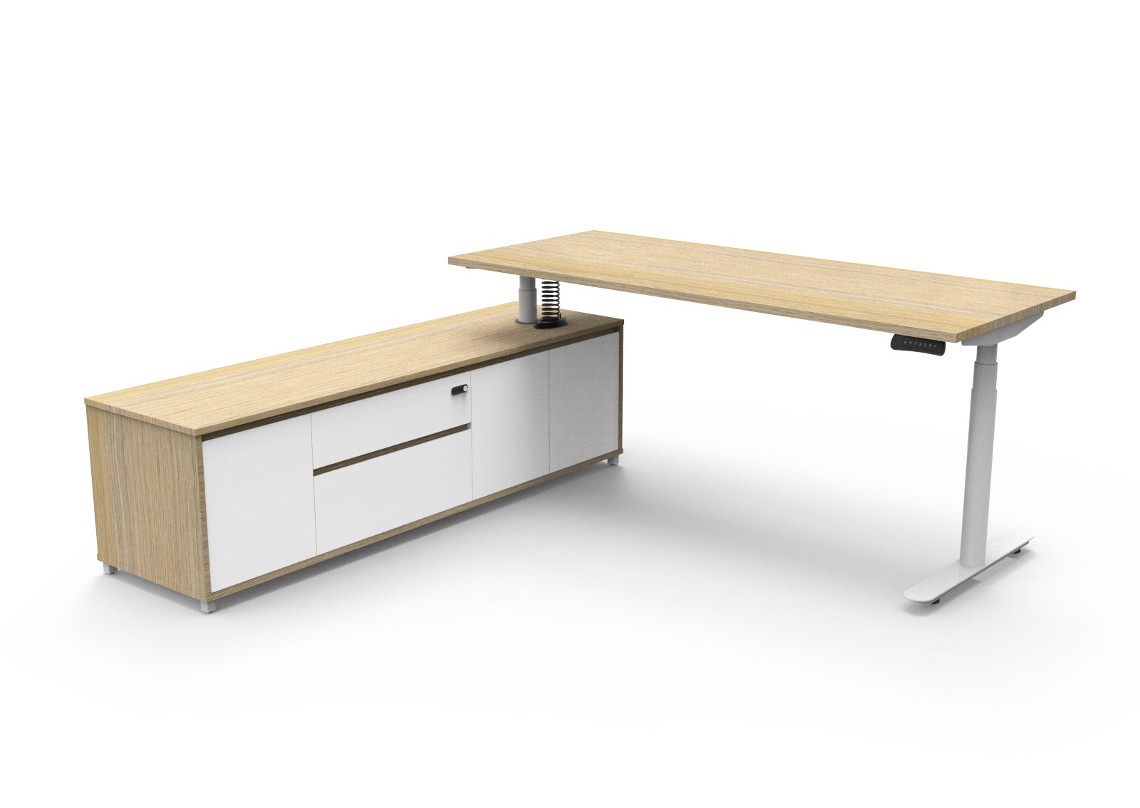 Halo+ Executive Desk & Cabinet