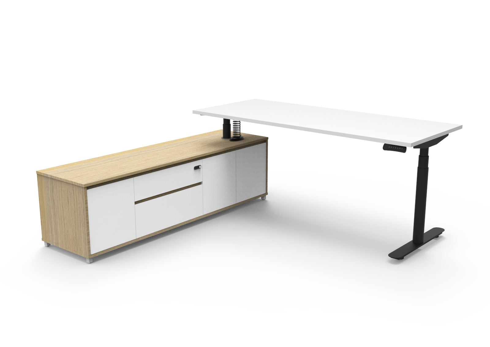 Halo+ Executive Desk & Cabinet