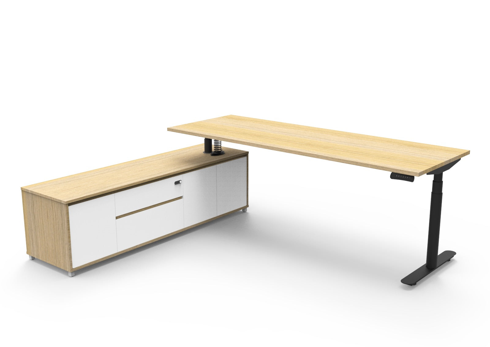 Halo+ Executive Desk & Cabinet