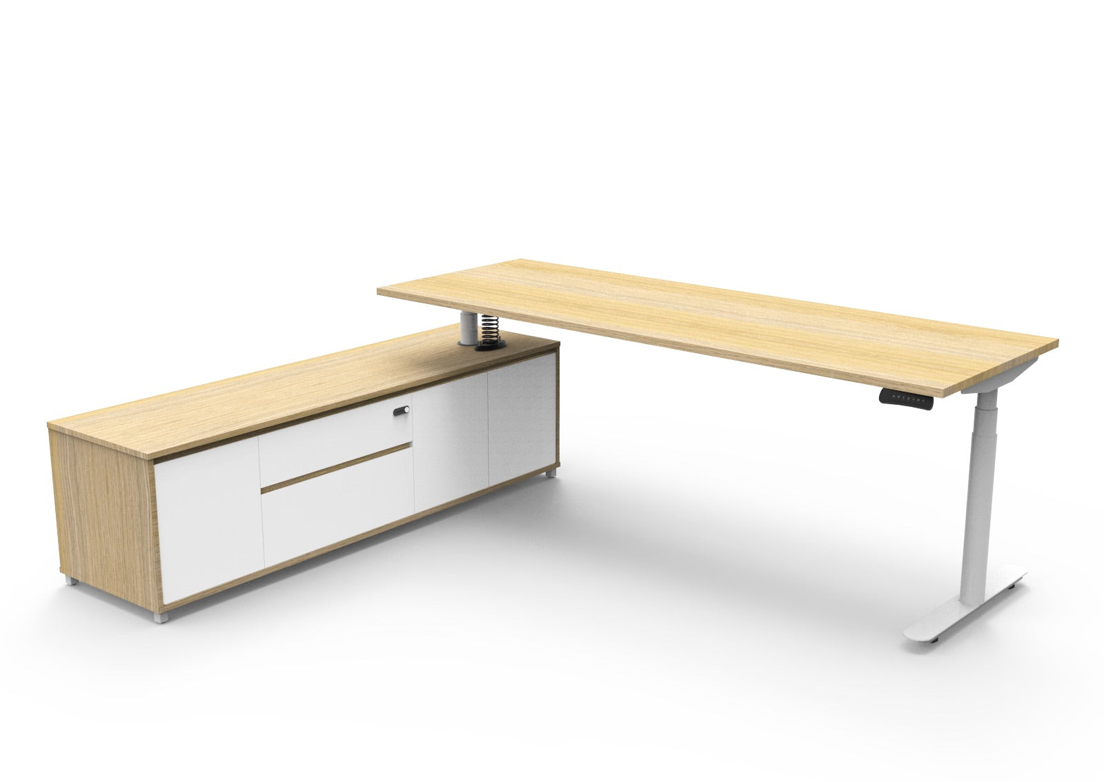 Halo+ Executive Desk & Cabinet