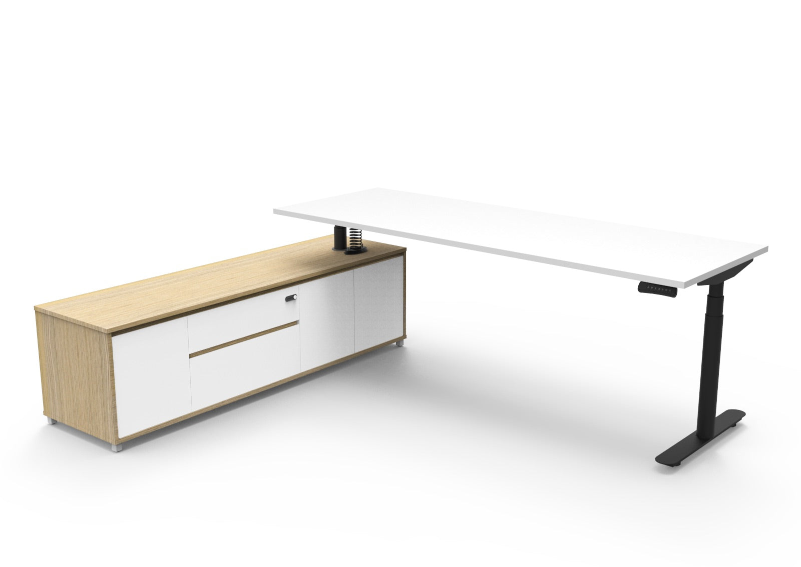 Halo+ Executive Desk & Cabinet