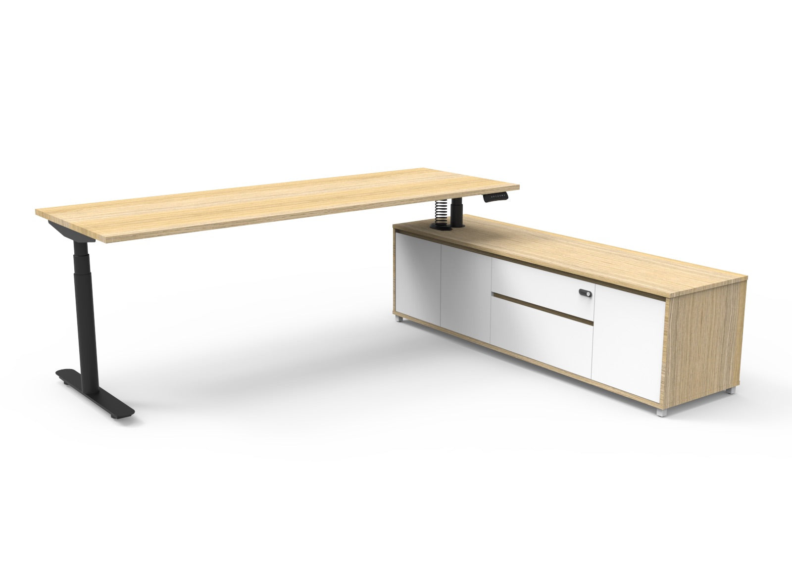 Halo+ Executive Desk & Cabinet