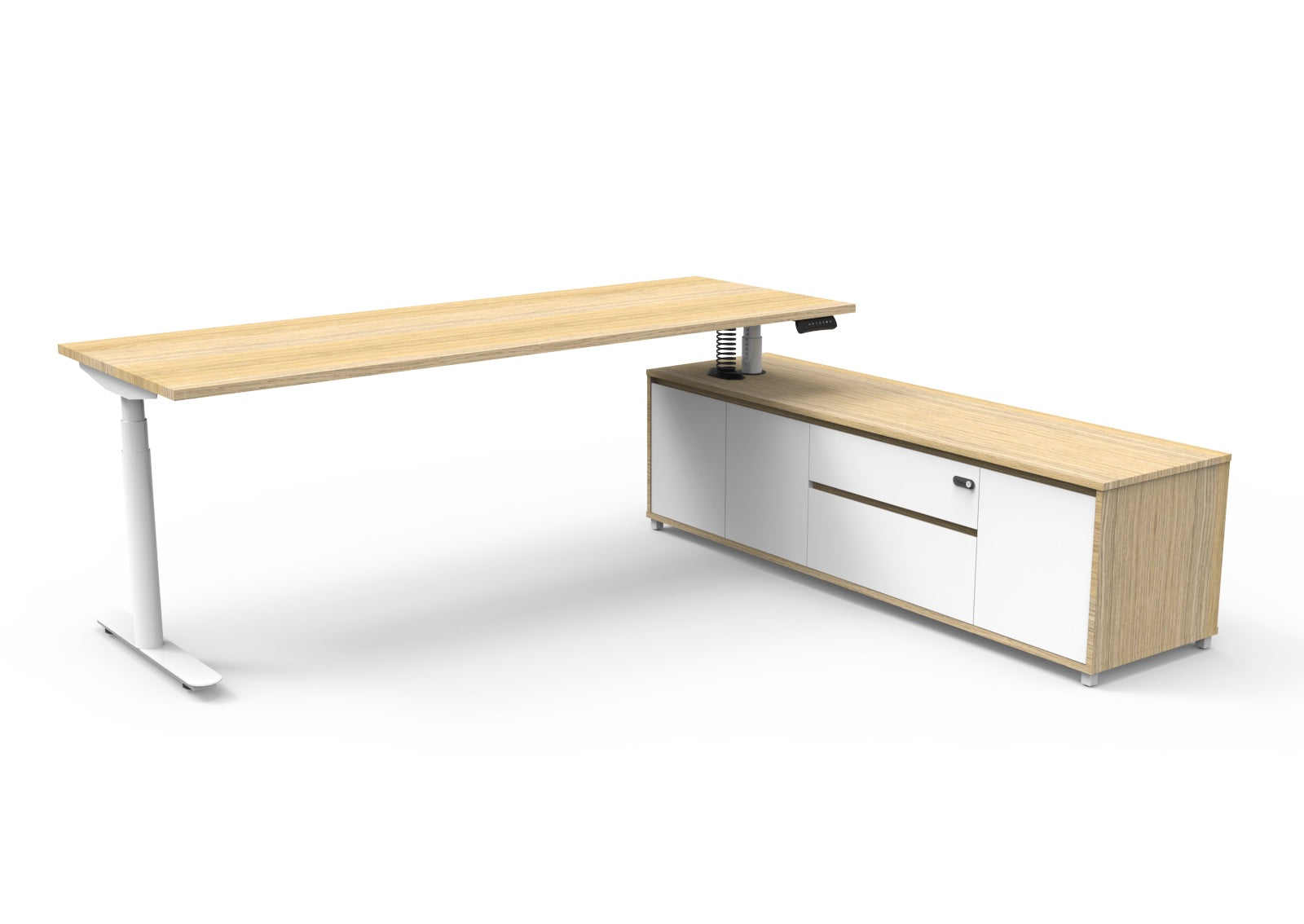 Halo+ Executive Desk & Cabinet