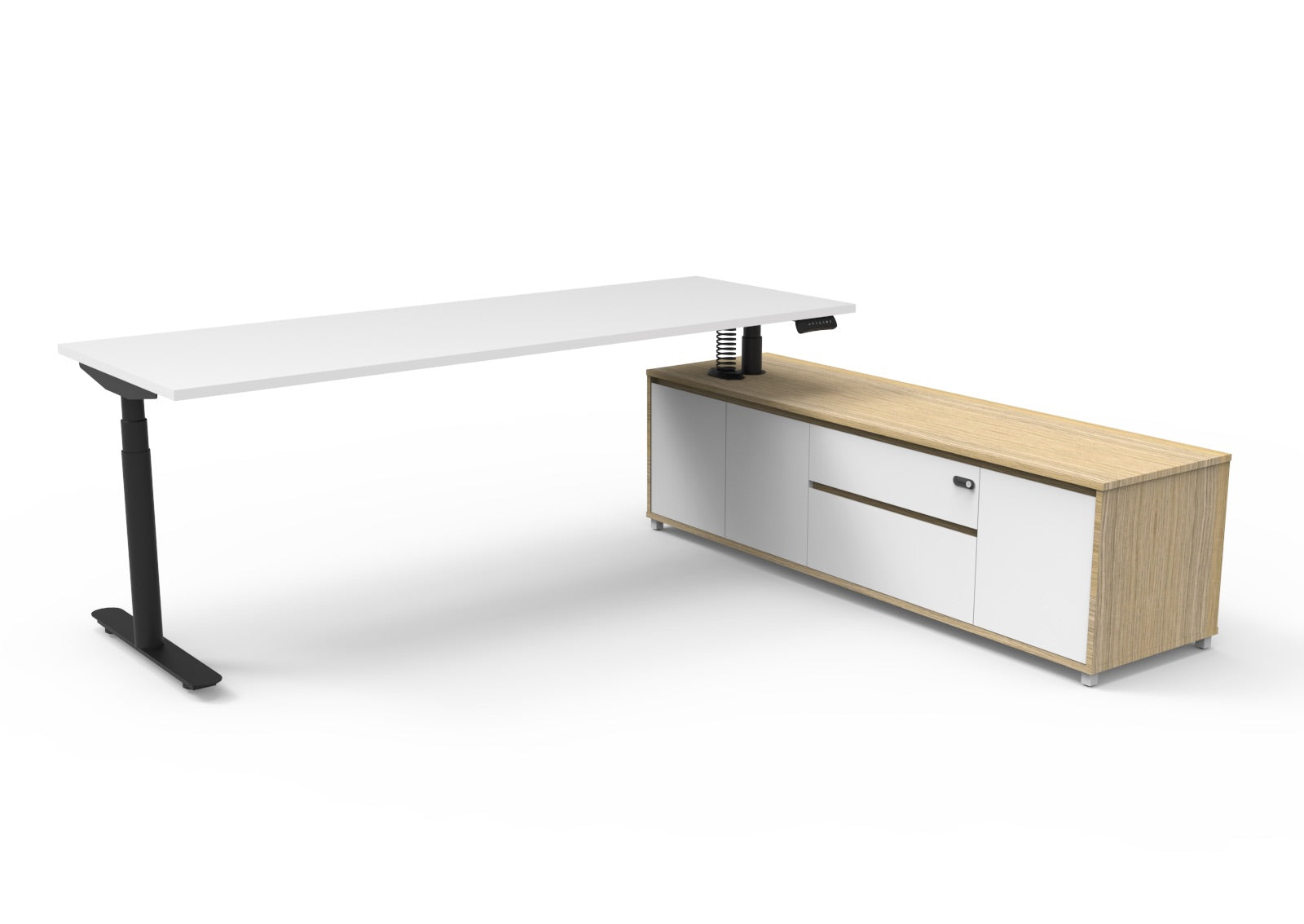 Halo+ Executive Desk & Cabinet