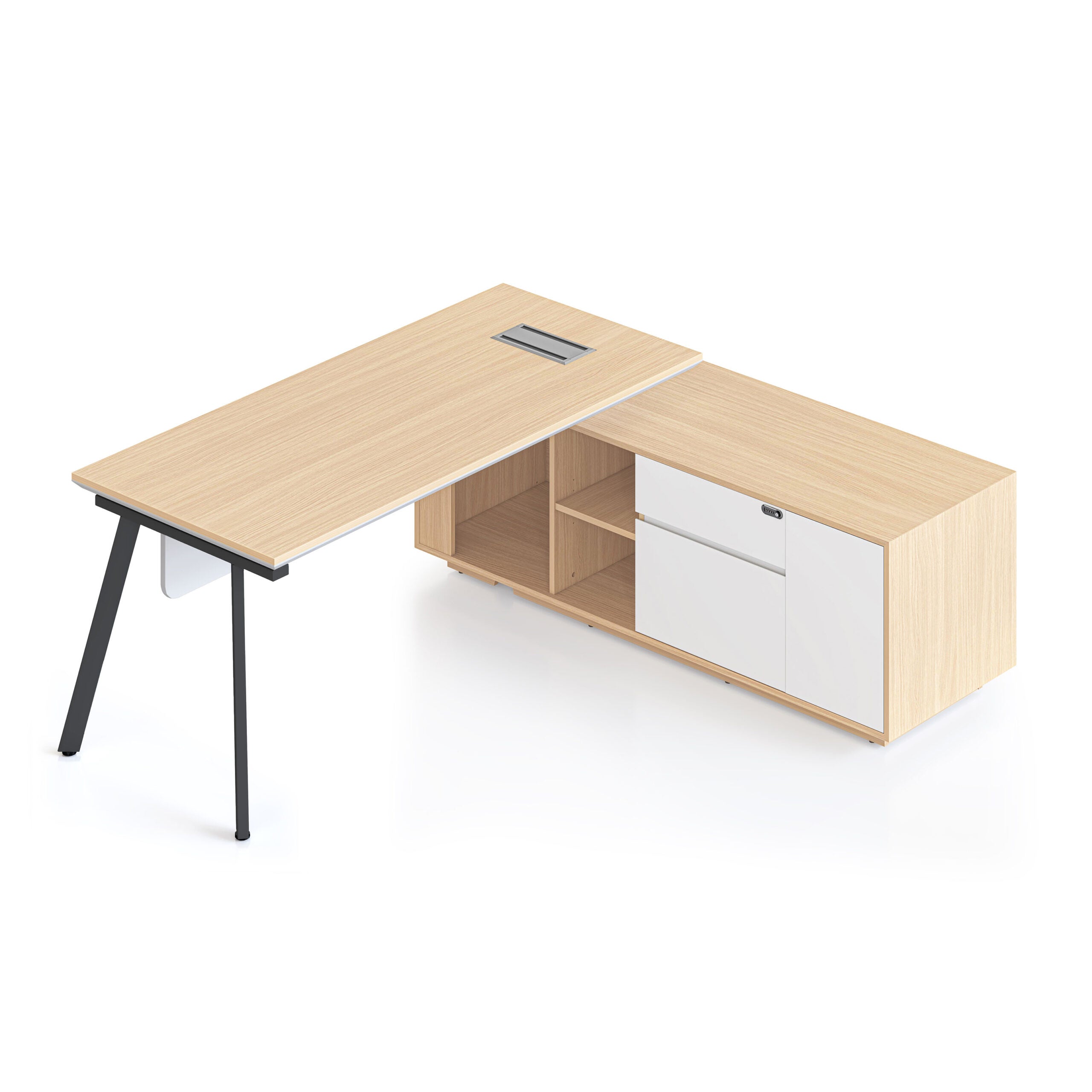 Casa Executive Desk & Cabinet view 3